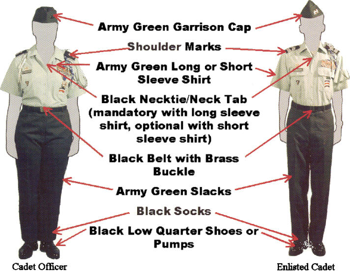 army class b uniform setup guide female